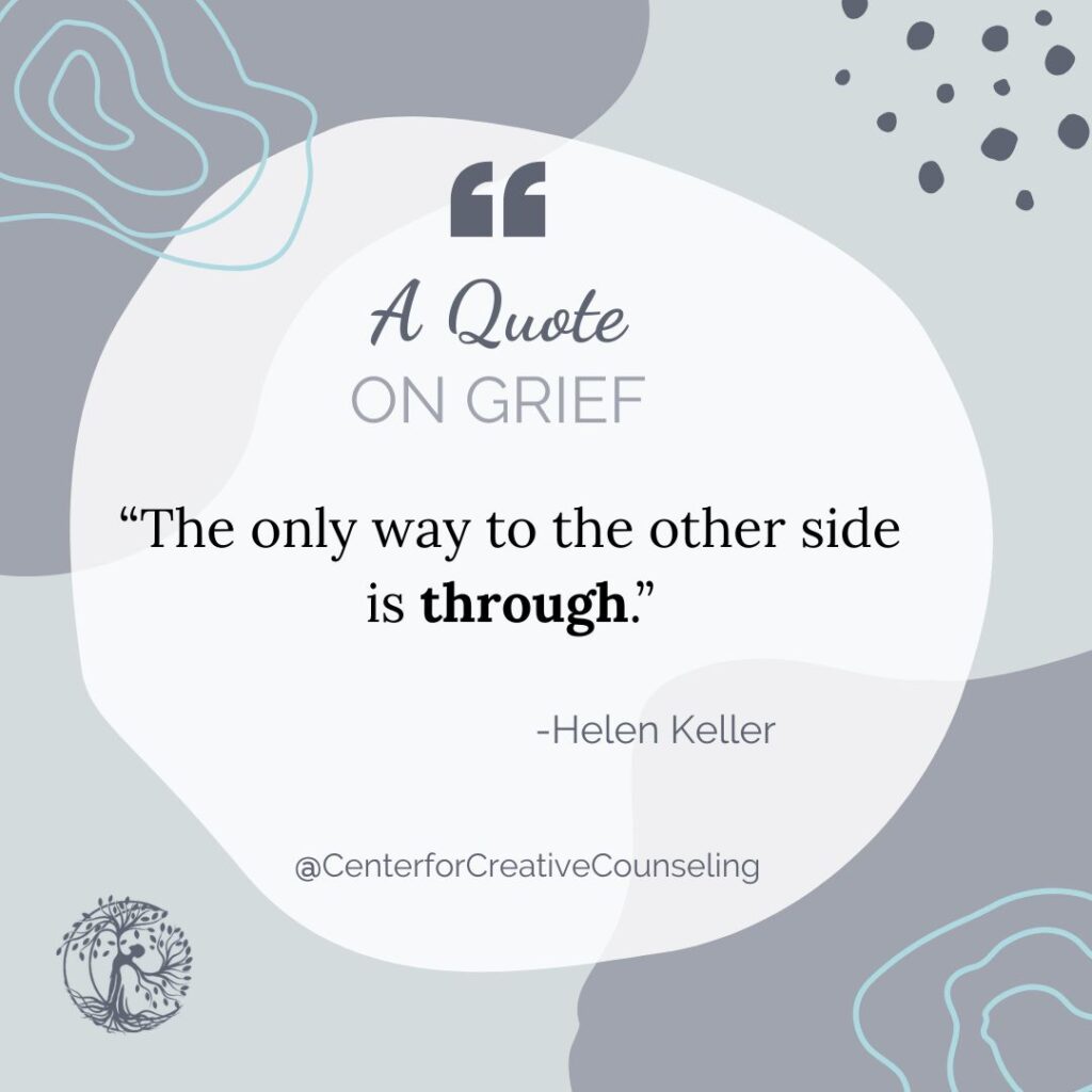 quote on grief helen keller stages of grief grief counseling image