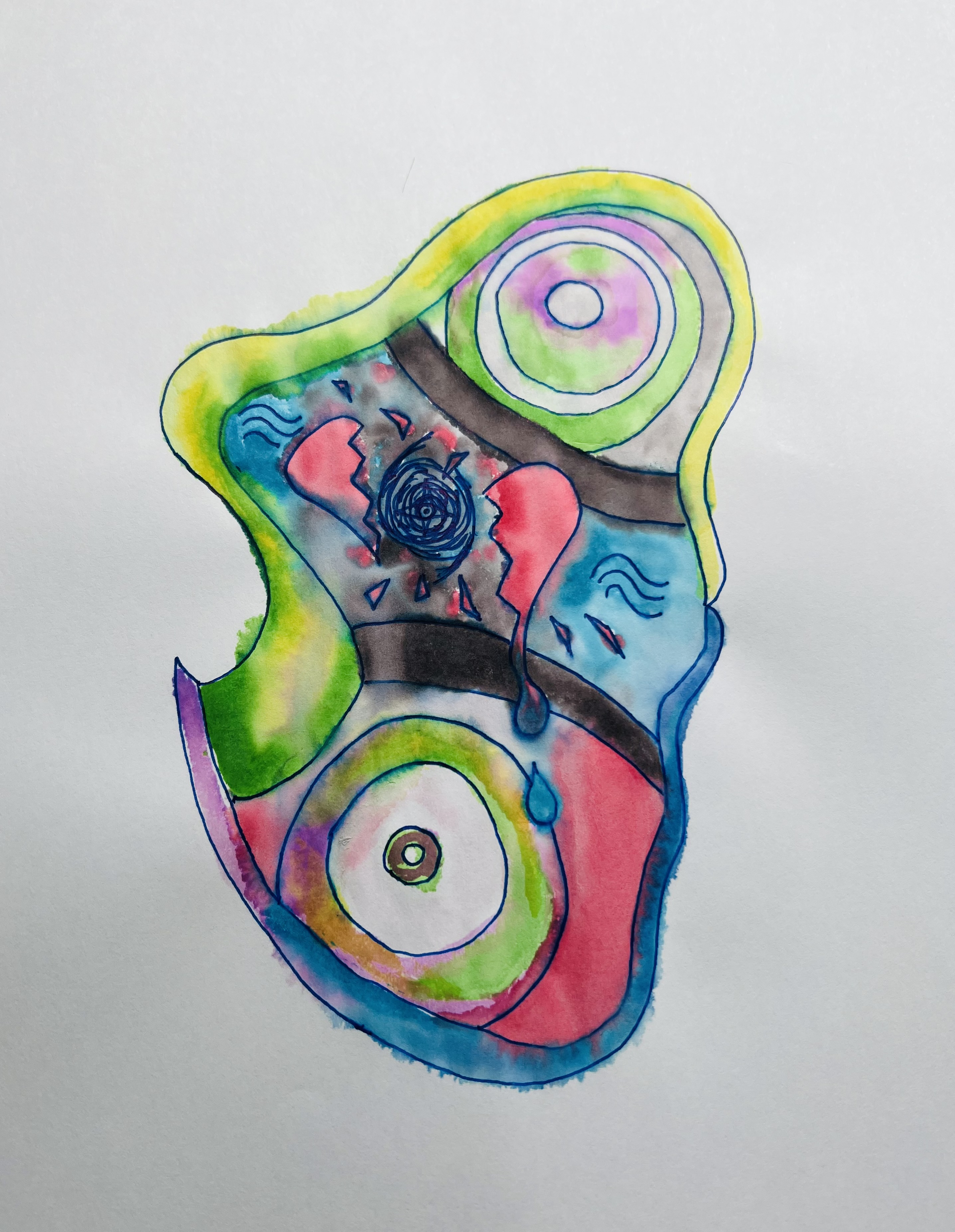 art therapy grief container the shape of grief copyright hayley wilds
