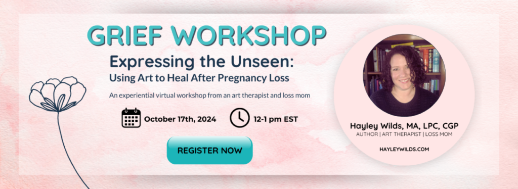 Pregnancy loss grief workshop banner image