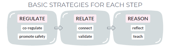 regulate relate and reason strategy for how to handle a meltdown